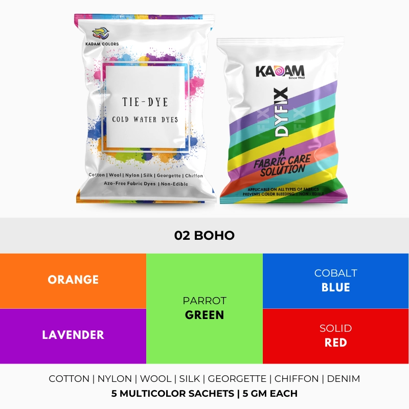 Boho Multicolor Combo - KadamColors
