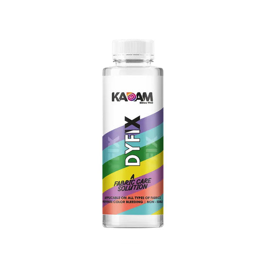 Kadam Color's DyFix Bottle of 150 gram. DyFix is color fixer solution to stop color bleeding.