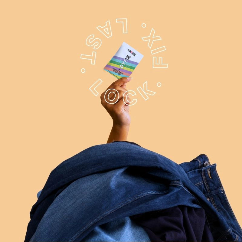 Kadam DyFix prevent scolor bleeding in new and dyed clothes.