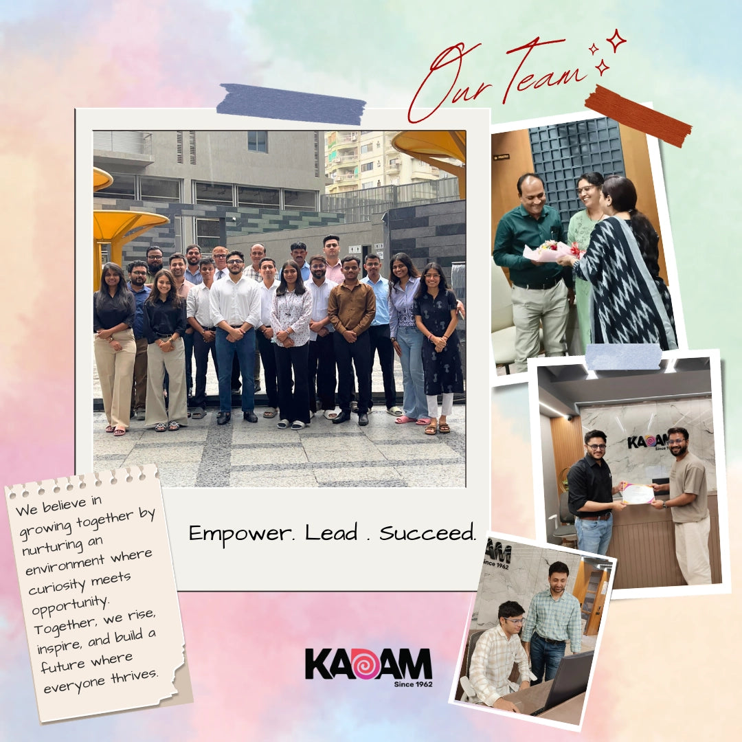 Kadam Colors team group photo and candid office moments, showcasing teamwork, collaboration, and company culture.