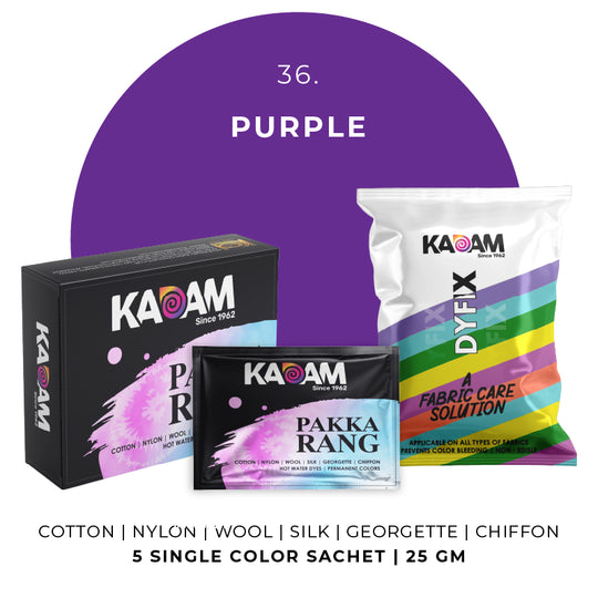 kadam pakka rang purple kit 