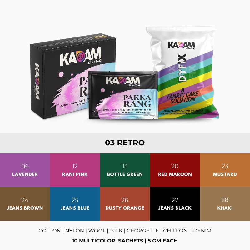 Retro Multicolor Combo - KadamColors