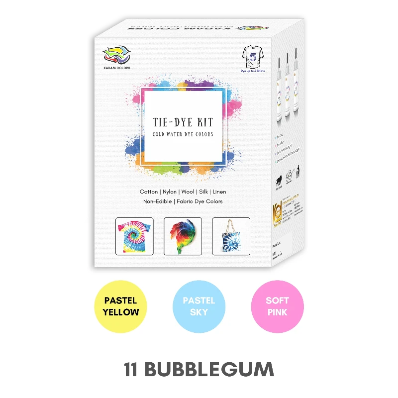 DIY Tie-Dye Kit with pre-filled dye bottles – create unique and personalized fabric patterns.
