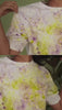 Fun bubble popping hack on t-shirt using Kadam Colors Tie Dye sachets for a creative and colorful DIY dyeing effect.